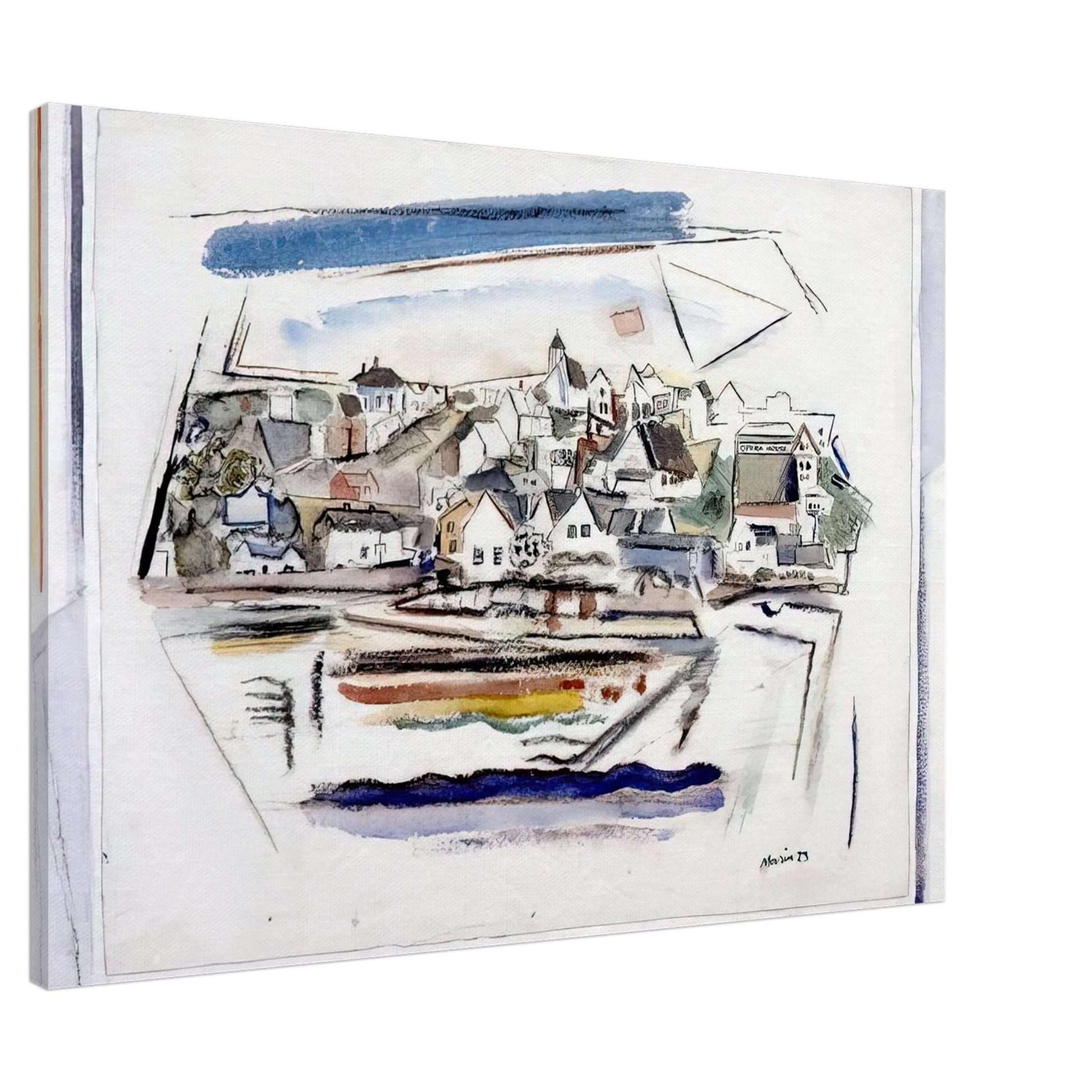 John Marin - Stonington Maine - 1923 Canvas - Default Title-canvas