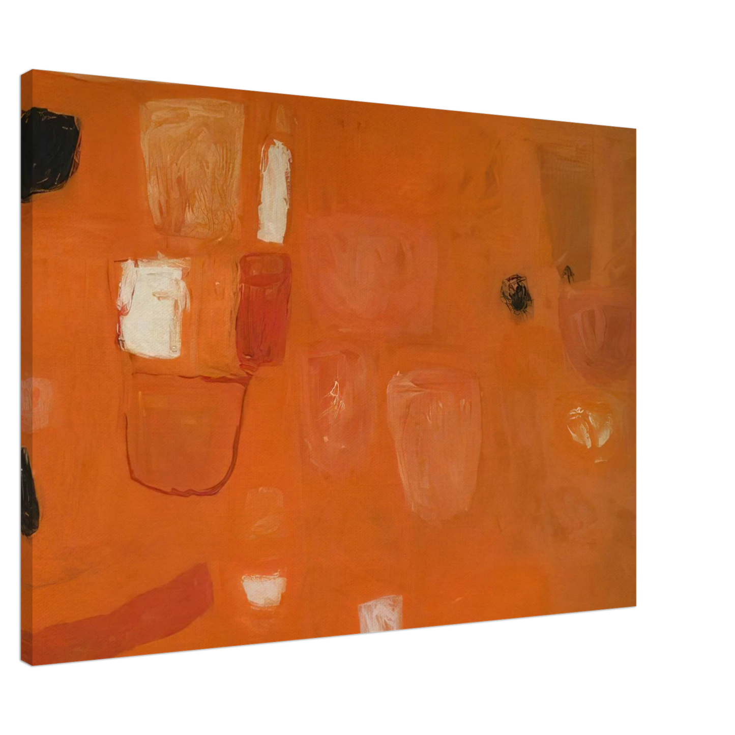 William Scott - Orange and Red - 1957 Canvas - 20x30 cm / 8x12 inches-canvas