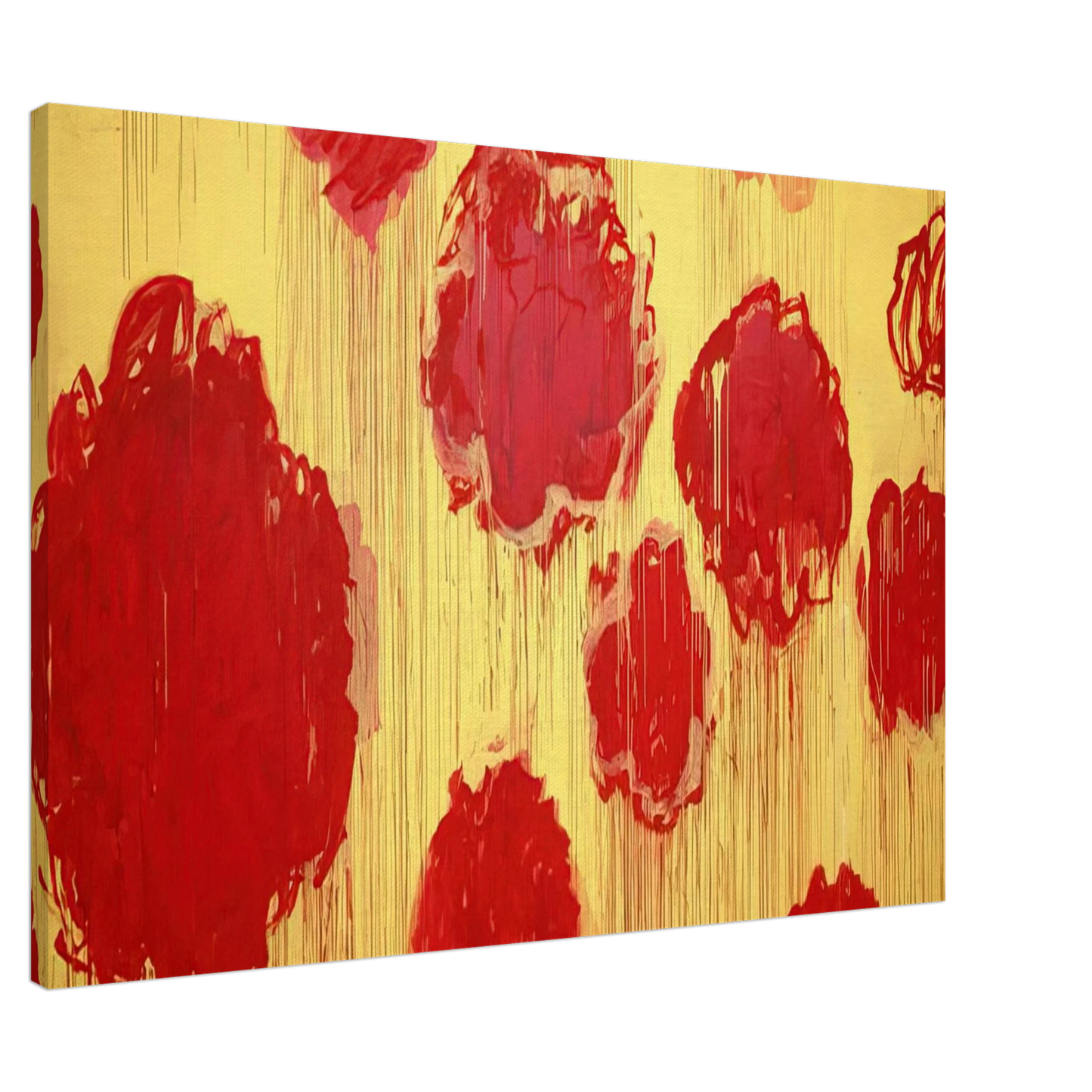 Cy Twombly - Untitled  Peonias series  Canvas - 20x30 cm / 8x12 inches-canvas