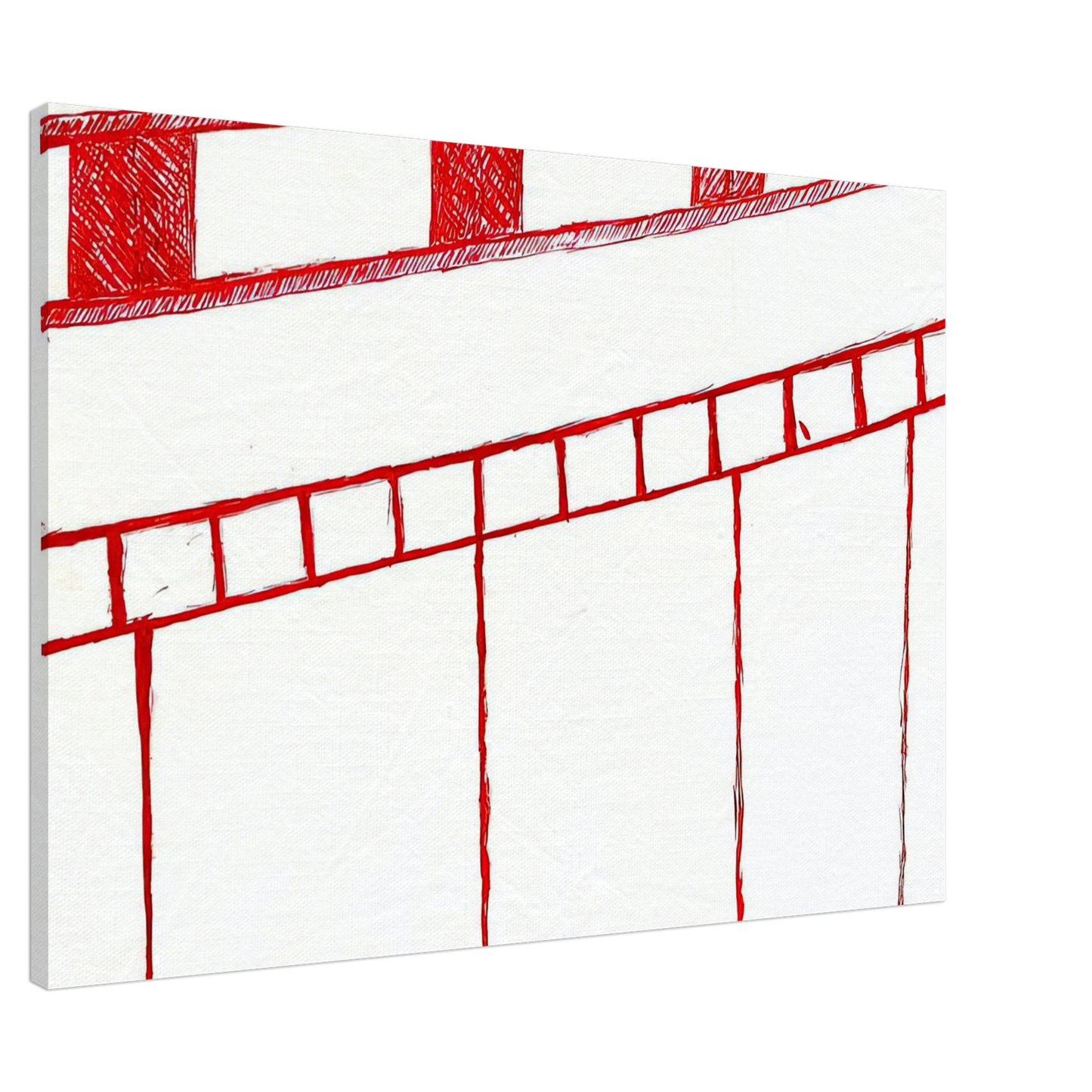 Louise Bourgeois - UNTITLED 1995 0 Canvas - 20x30 cm / 8x12 inches-canvas