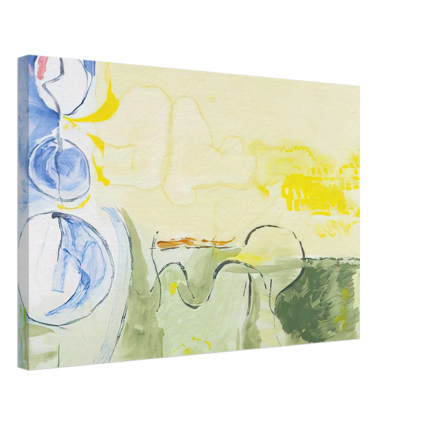 Helen Frankenthaler - Flotilla - 2006 Canvas - 70x100 cm / 28x40 inches-canvas