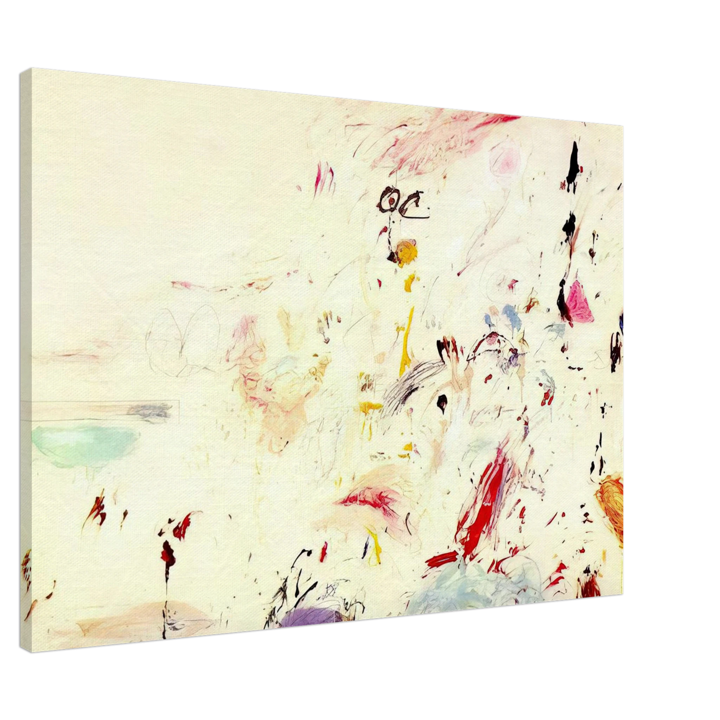 Cy Twombly - Bay of Naples Canvas - 20x30 cm / 8x12 inches-canvas