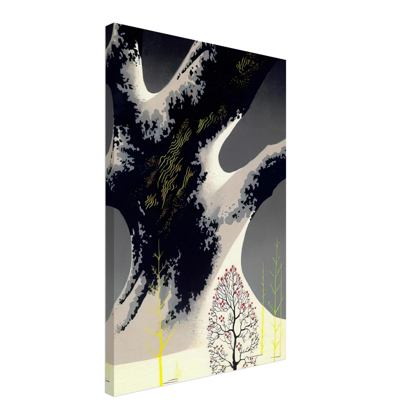 Eyvind Earle - Winter Oak Canvas - 40x60 cm / 16x24 inches-canvas