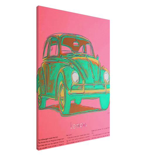 Andy Warhol - Volkswagen Canvas - 20x30 cm / 8x12 inches-canvas