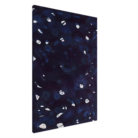 Sam Francis - Untitled  Dark Blue-Green  Canvas - 20x30 cm / 8x12 inches-canvas