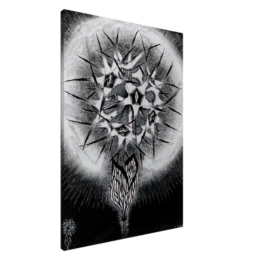 MC Escher - PRICKLY FLOWER Canvas - 20x30 cm / 8x12 inches-canvas