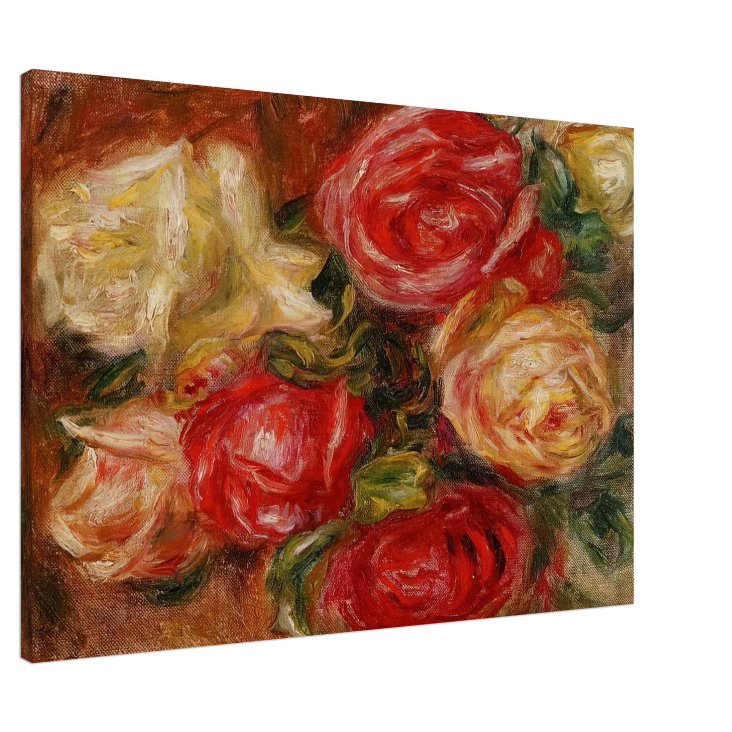 Pierre-Auguste Renoir - Bouquet of Flowers Canvas - 20x30 cm / 8x12 inches-canvas