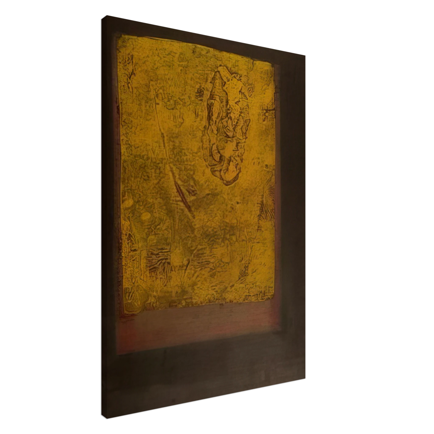 Hiroyuki Tajima - Evidence A - 1963 Canvas - 20x30 cm / 8x12 inches-canvas