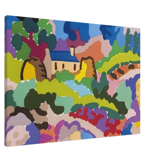 Charles Lapicque - Ferme en Bretagne - Fauvism Canvas - Default Title-canvas