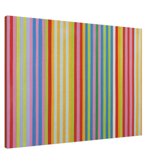 Gene Davis - Red Chatterbox - 1967 Canvas - 20x30 cm / 8x12 inches-canvas