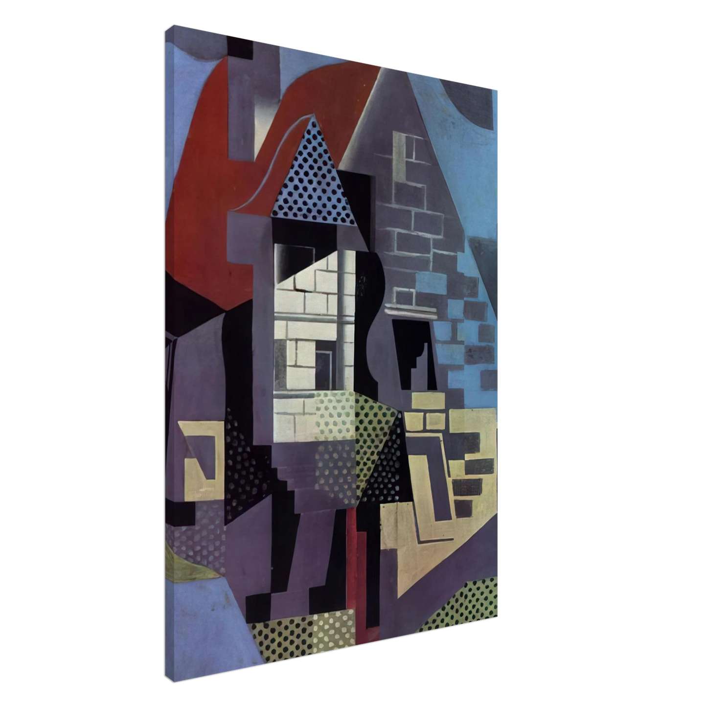 Juan Gris - LANDSCAPE AT BEAULIEU Canvas - 20x30 cm / 8x12 inches-canvas