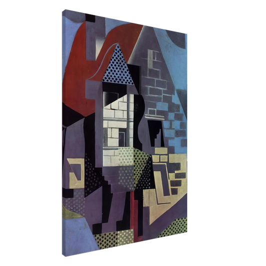 Juan Gris - LANDSCAPE AT BEAULIEU Canvas - 20x30 cm / 8x12 inches-canvas