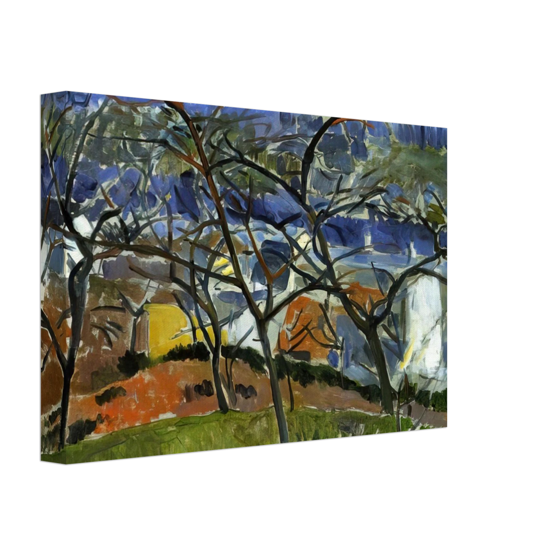 Andre Derain - LANDSCAPE NEAR CHATOU 1904 Canvas - 40x60 cm / 16x24 inches-canvas