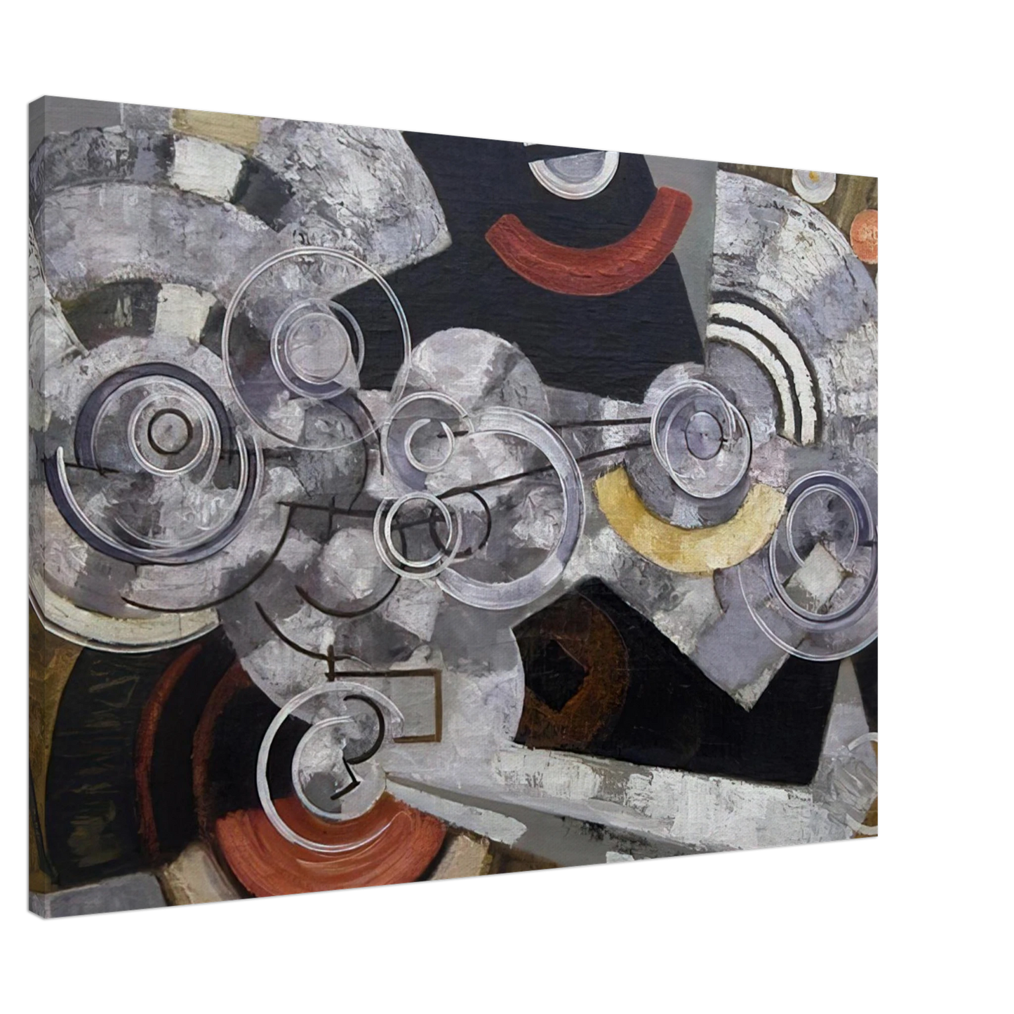 Frantisek Kupka - Fanny Machine - The machinery Canvas - 20x30 cm / 8x12 inches-canvas