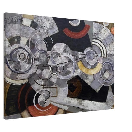 Frantisek Kupka - Fanny Machine - The machinery Canvas - 20x30 cm / 8x12 inches-canvas