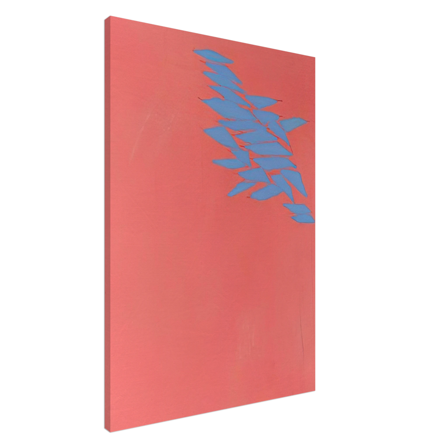 Robert Goodnough - Untitled Blue, Red - 1973 Canvas - 20x30 cm / 8x12 inches-canvas