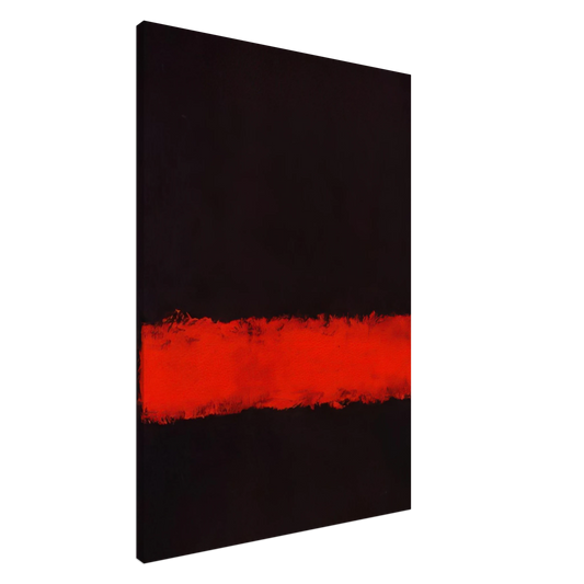 Mark Rothko - Black, Red and Black - 1968 Canvas - 20x30 cm / 8x12 inches-canvas