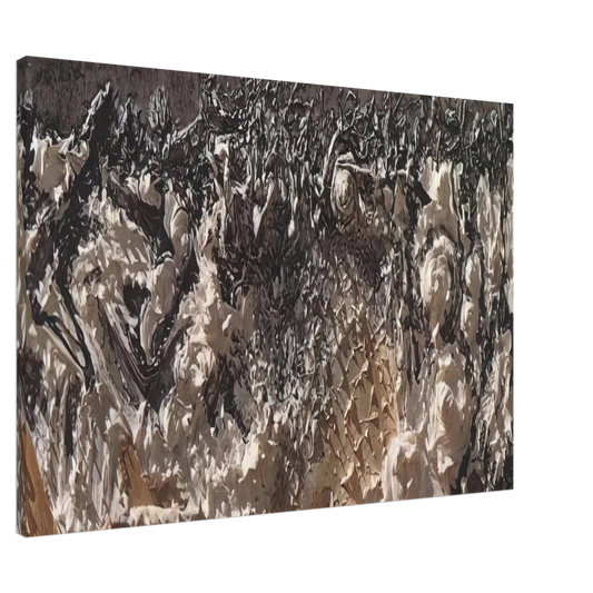 Salvador Dali - ARABS THE DEATH OF RAYMOND LULLE Canvas - 20x30 cm / 8x12 inches-canvas