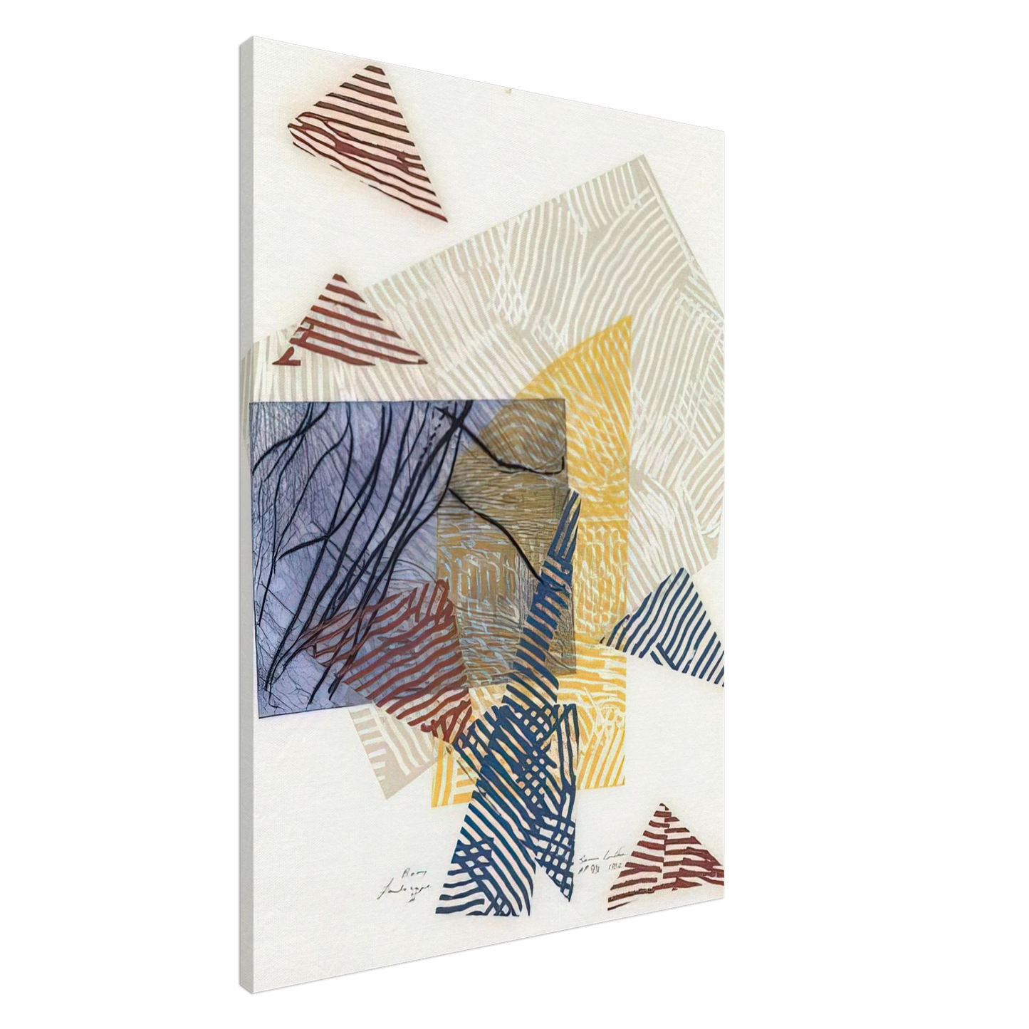 Sam Gilliam - Buoy Landscape II Canvas - 20x30 cm / 8x12 inches-canvas