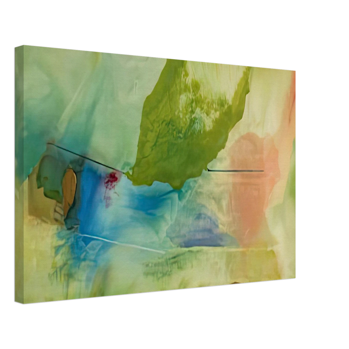 Helen Frankenthaler - Hint from Bassano, 1973- Canvas - 40x60 cm / 16x24 inches-canvas