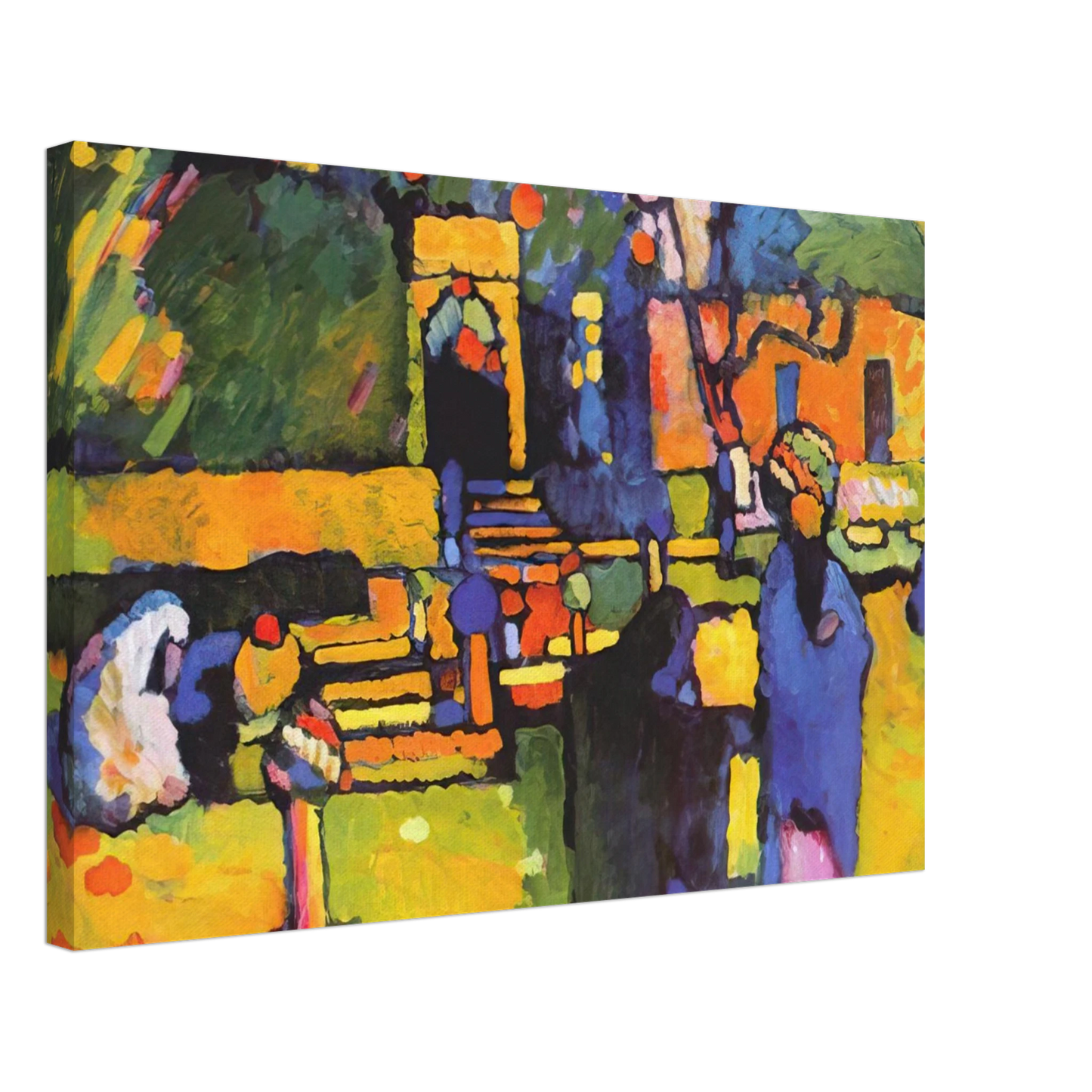 Wassily Kandinsky - ARABS I CEMETERY 1909 Canvas - 40x60 cm / 16x24 inches-canvas