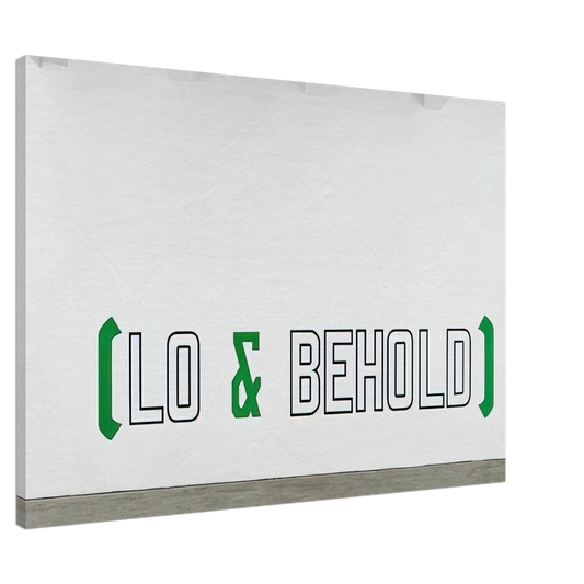 Lawrence Weiner - Lo  Behold - 2006 Canvas - 20x30 cm / 8x12 inches-canvas