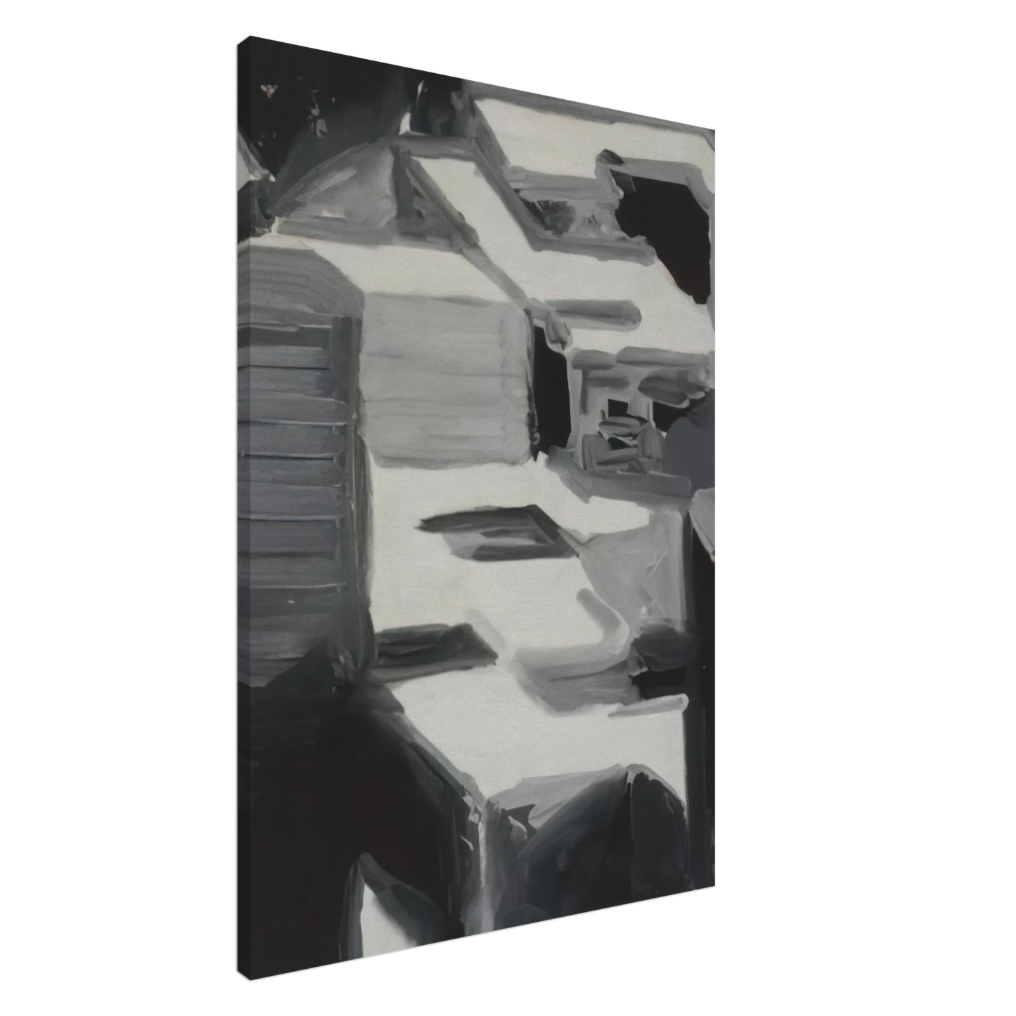 Gerhard Richter - TOWNSCAPE 1968 3 Canvas - 20x30 cm / 8x12 inches-canvas