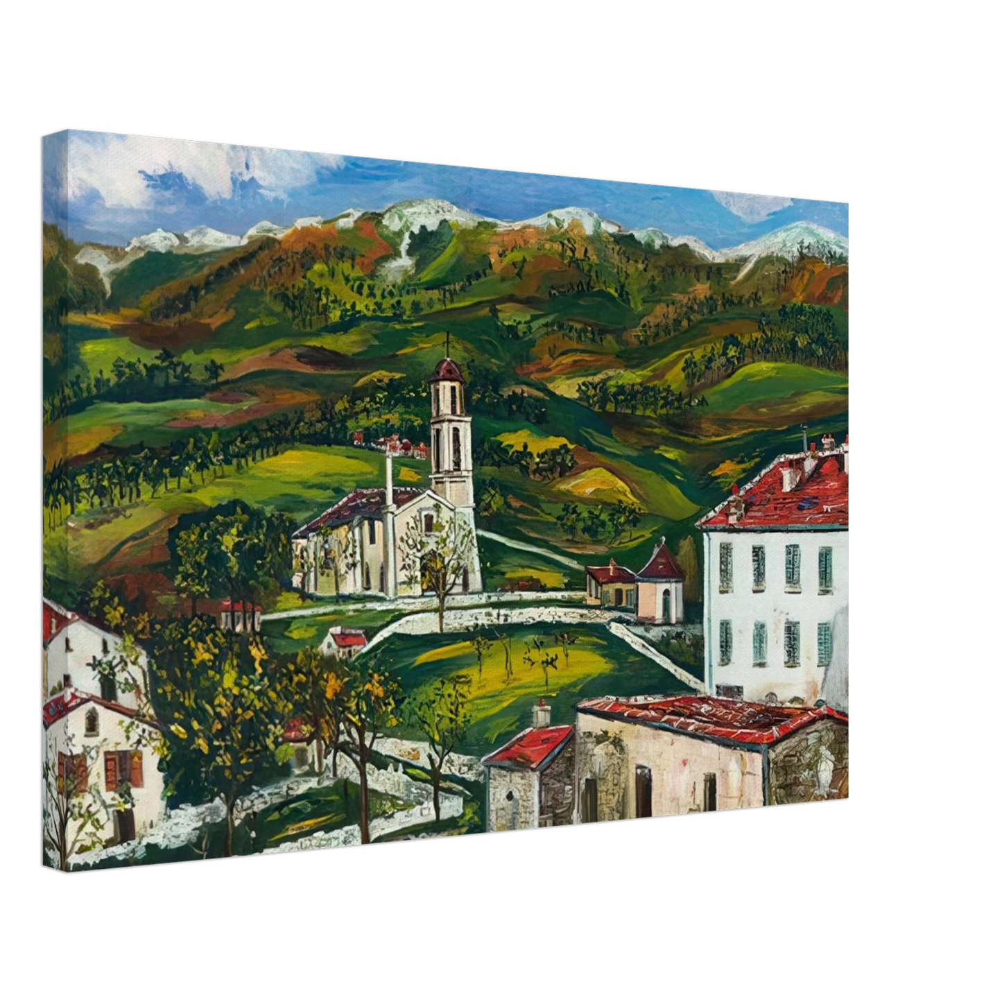 Maurice Utrillo - UNTITLED Canvas - 70x100 cm / 28x40 inches-canvas