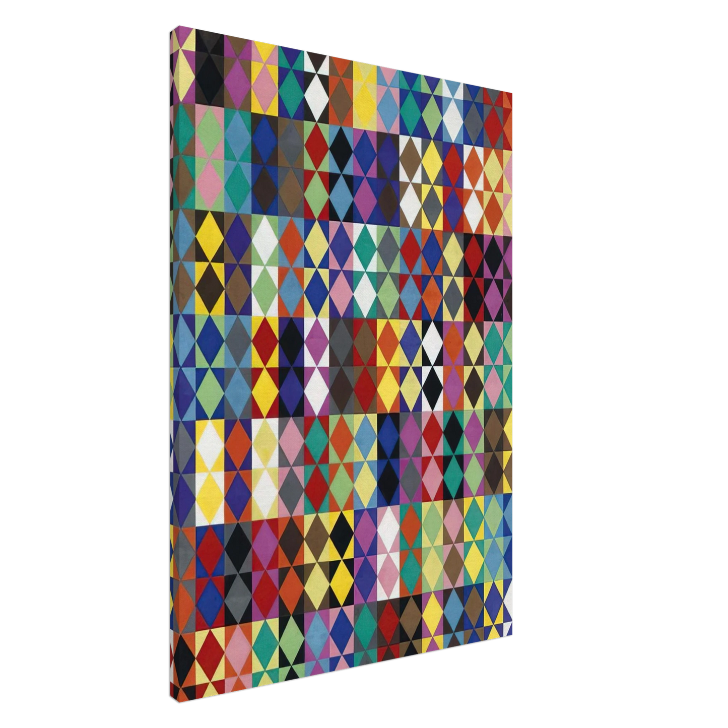 Dadamaino - 238 combinazioni cromatiche con 16 colori moltiplicati fra loro - 1969 Canvas - 20x30 cm / 8x12 inches-canvas