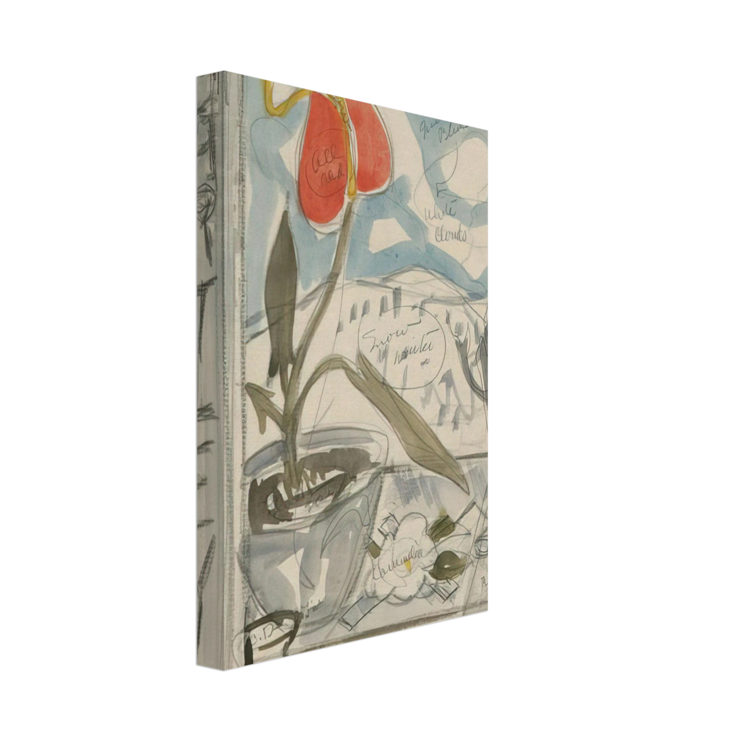 Charles Demuth - Study for Poster Portrait Marsden Hartley - 1924 Canvas - 70x100 cm / 28x40 inches-canvas