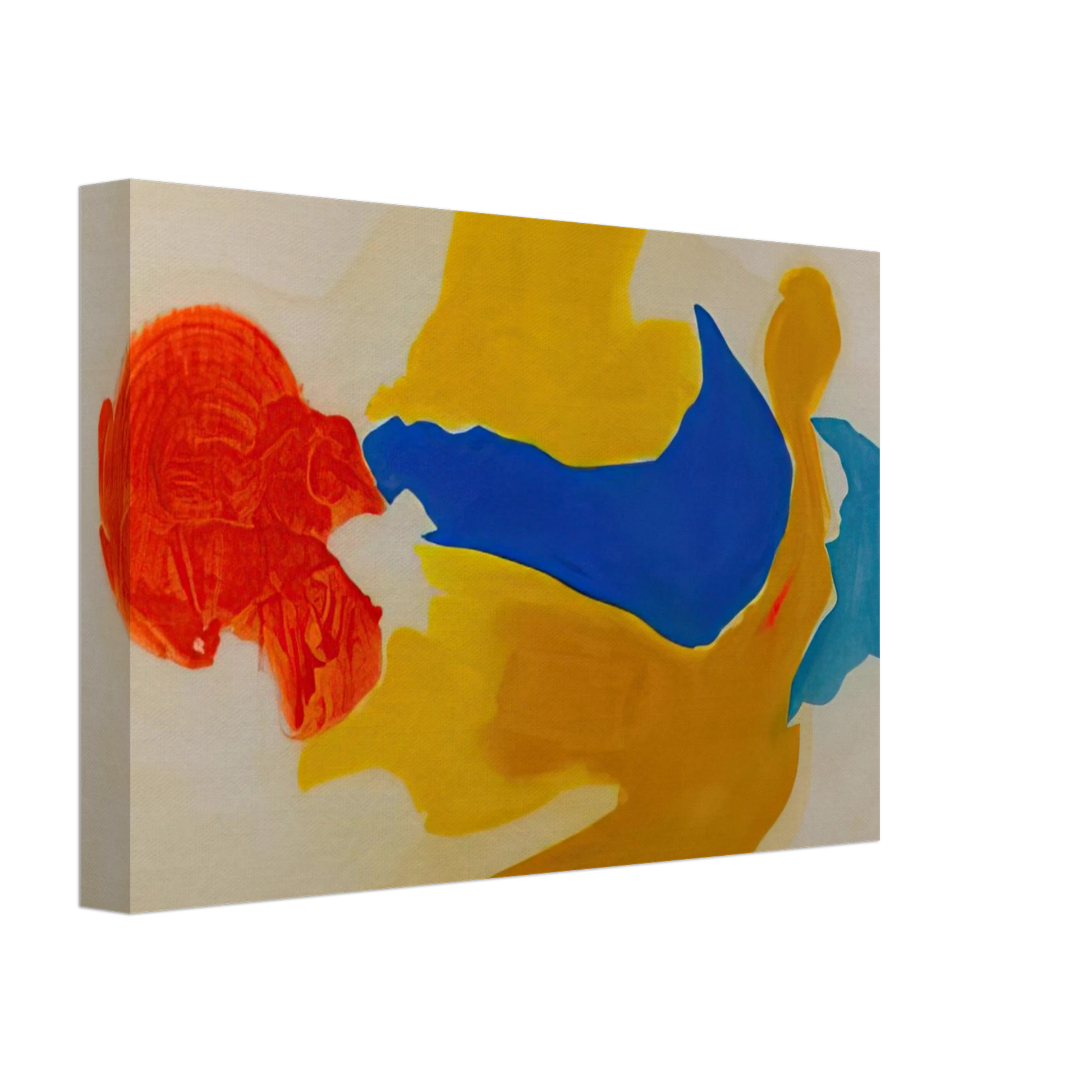 Helen Frankenthaler - Blue Jay - 1963  United States Canvas - 40x60 cm / 16x24 inches-canvas