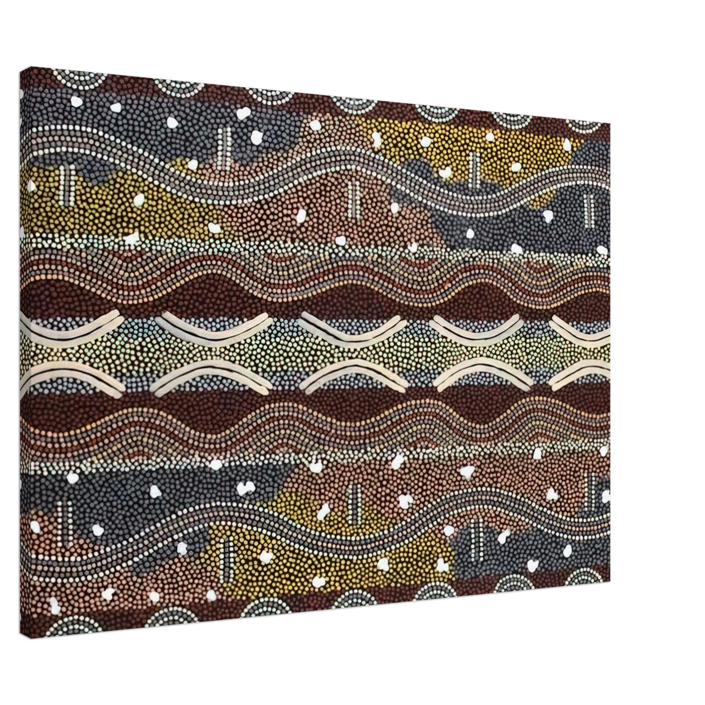 Clifford Possum Tjapaltjarri - Napperby Dreaming - 1998 Canvas - 20x30 cm / 8x12 inches-canvas