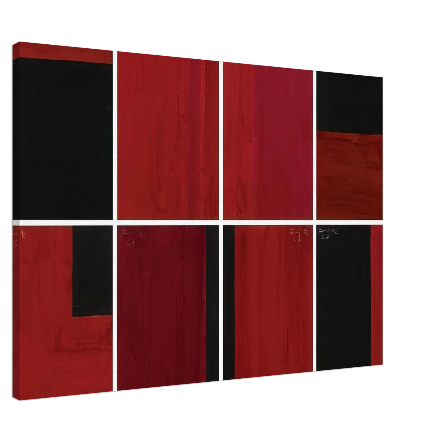 Gunther Forg - Untitled in 8 Parts - 1992 Canvas - 20x30 cm / 8x12 inches-canvas