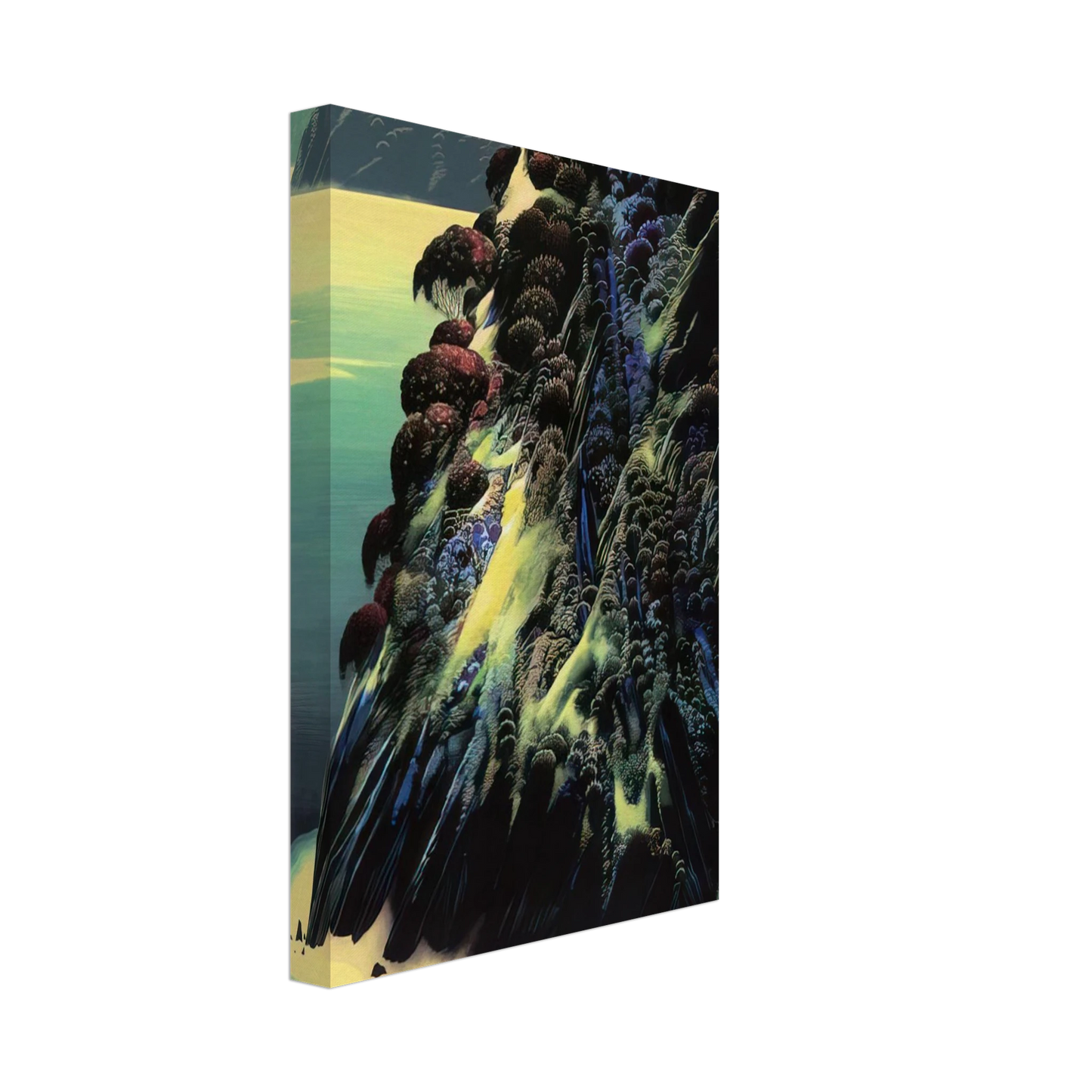 Eyvind Earle - Big Sur Poem Canvas - 40x60 cm / 16x24 inches-canvas