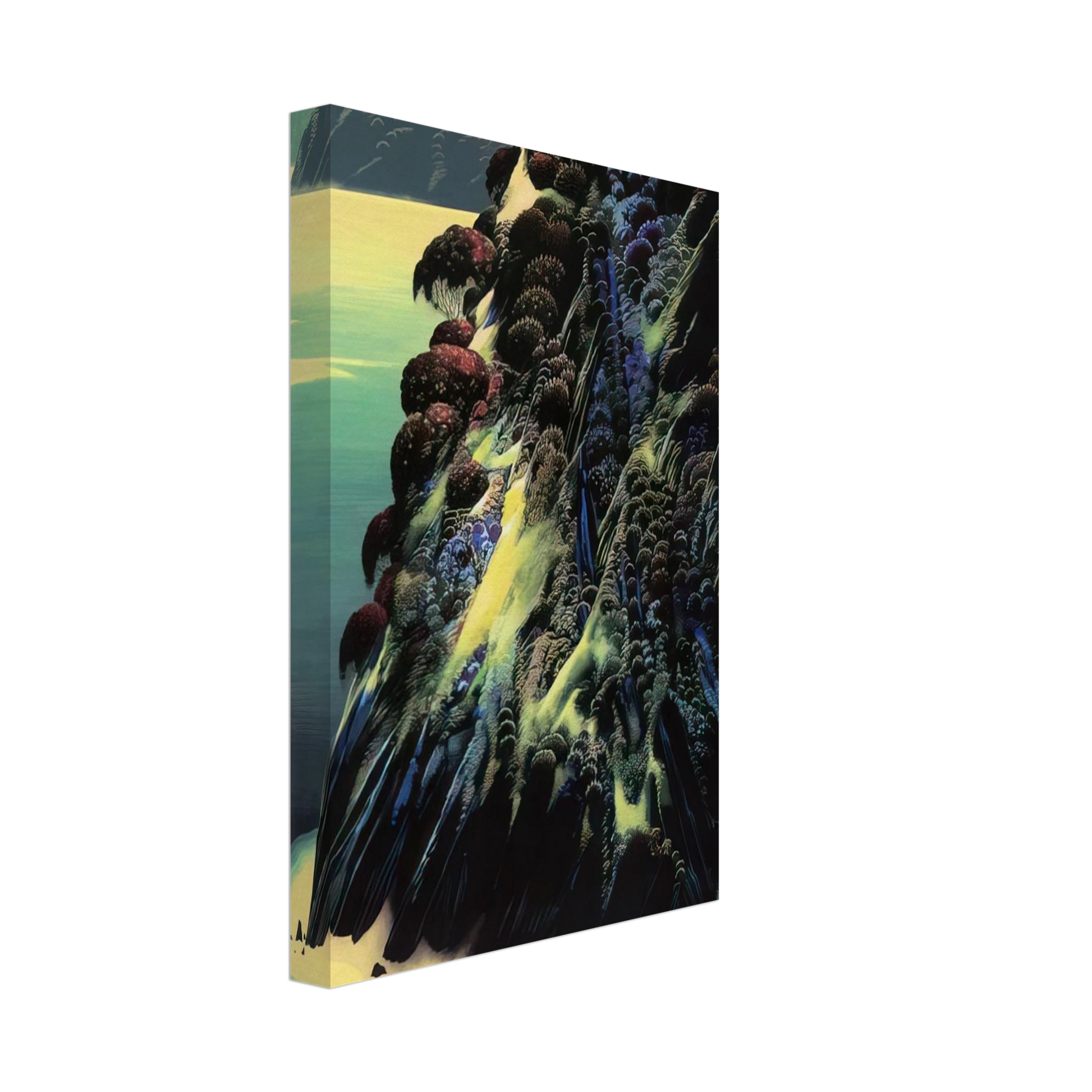 Eyvind Earle - Big Sur Poem Canvas - 40x60 cm / 16x24 inches-canvas
