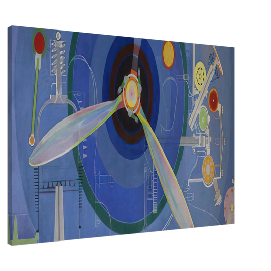 Sonia Delaunay - HELICE DECORATION POUR LE PALAIS DE L AIR EXPOSITION INTERNATIONALE DES ARTS ET DES TECHNIQUES DANS 1937 Canvas - 20x30 cm / 8x12 inches-canvas