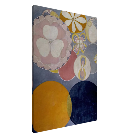 Hilma af Klint - DE TIO ST RSTA N 2 BARNAALDERN 1907 Canvas - 20x30 cm / 8x12 inches-canvas
