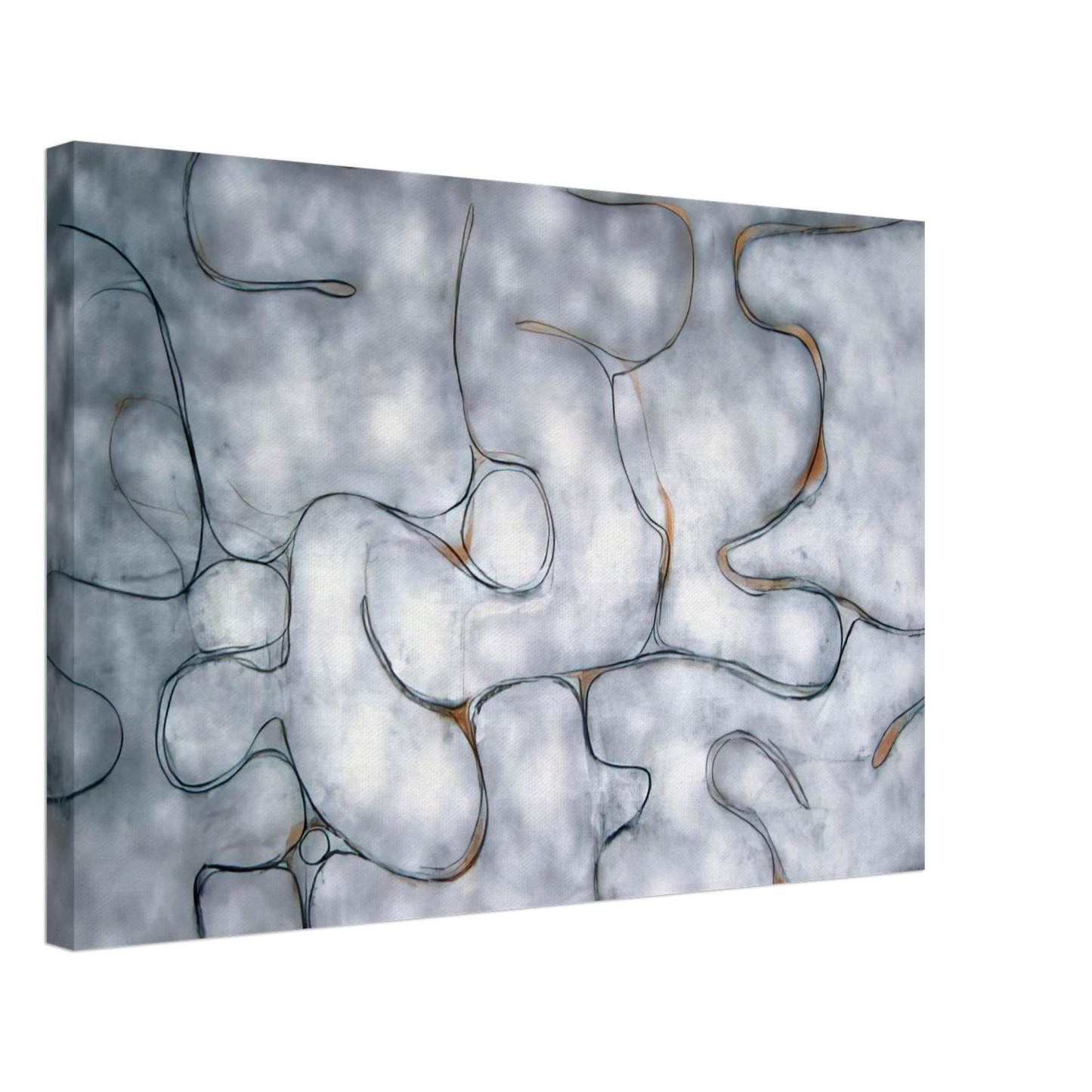 Victor Pasmore - GREY SYMPHONY 1975 Canvas - 40x60 cm / 16x24 inches-canvas