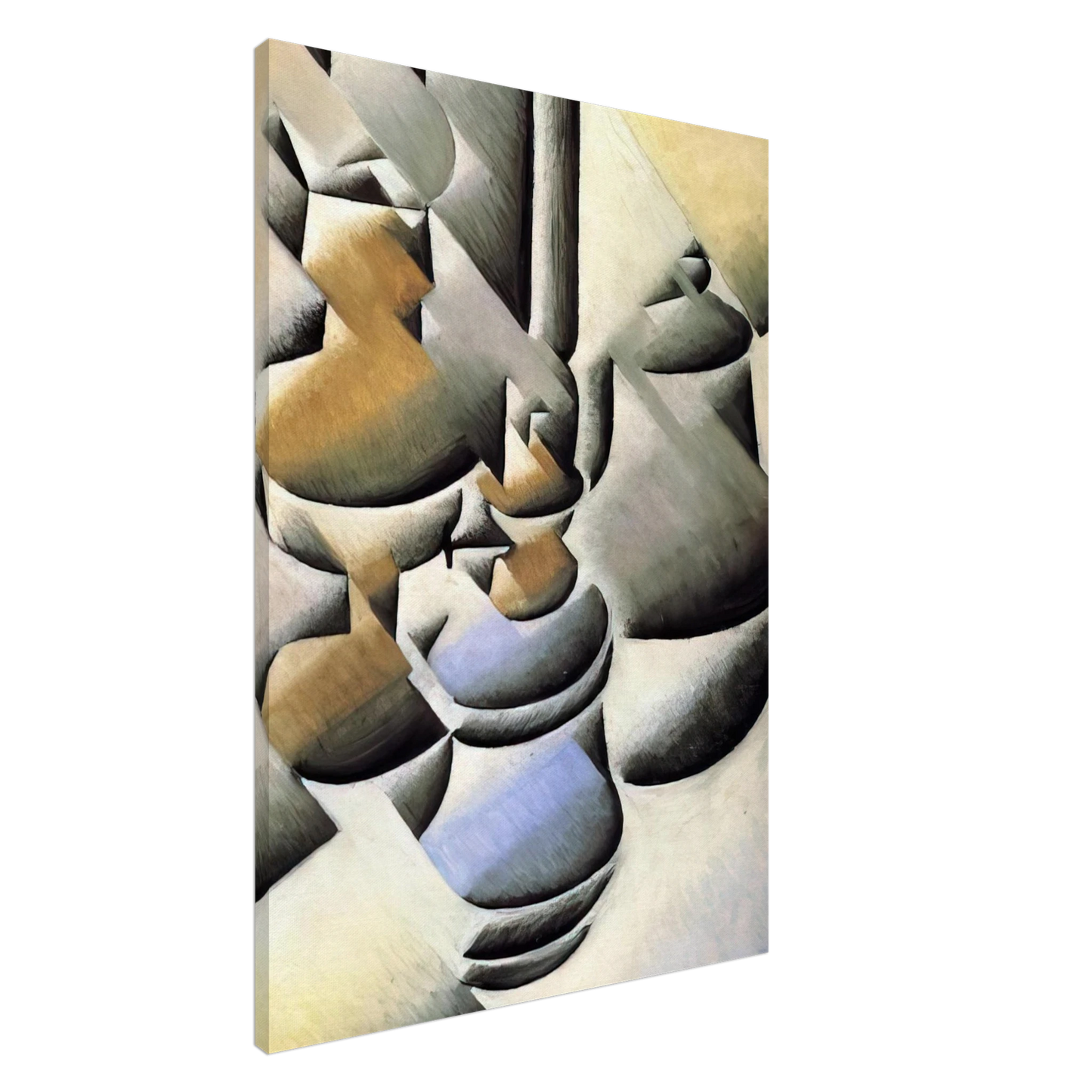 Juan Gris - STILL LIFE WITH OIL LAMP 1912 Canvas - 20x30 cm / 8x12 inches-canvas