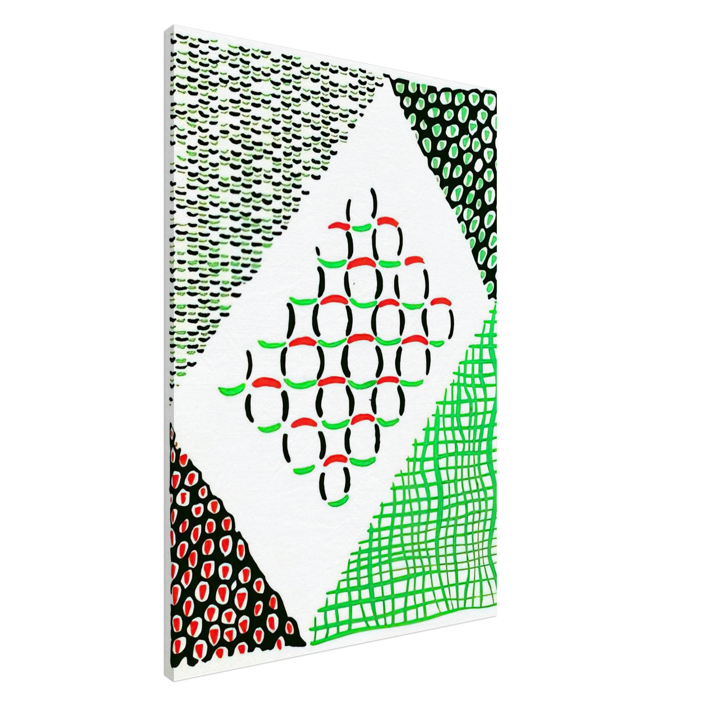 Sonia Delaunay - COMPOSITION 19 Canvas - 20x30 cm / 8x12 inches-canvas