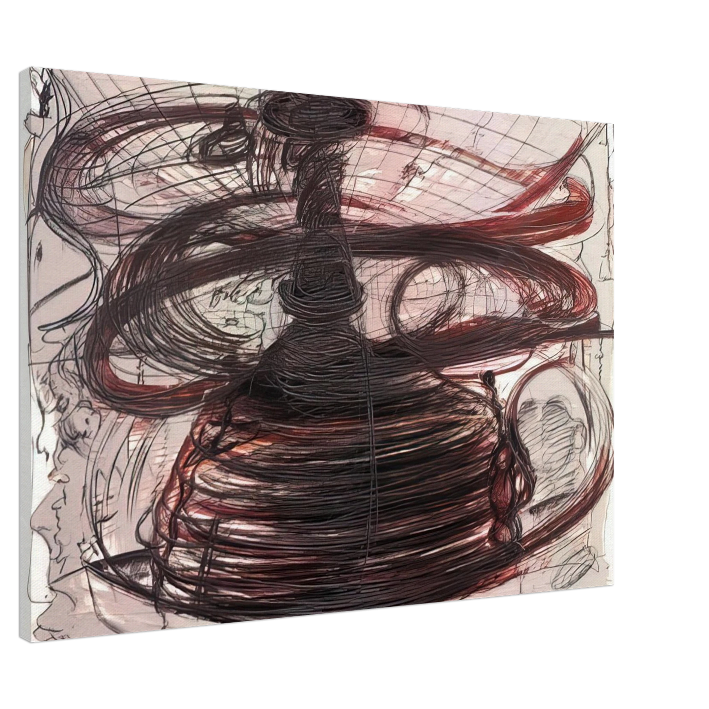 Dieter Roth - Self-Portrait as Pile of Dog Dirt - 1973 Canvas - 20x30 cm / 8x12 inches-canvas