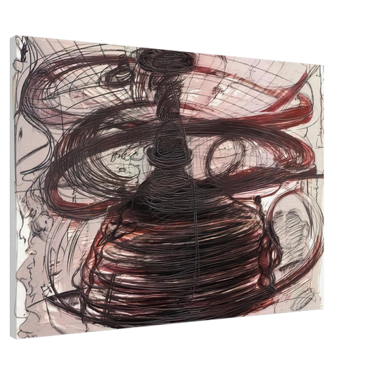 Dieter Roth - Self-Portrait as Pile of Dog Dirt - 1973 Canvas - 20x30 cm / 8x12 inches-canvas