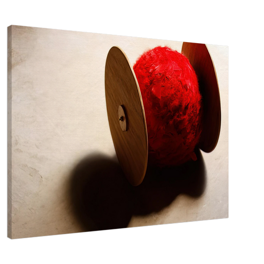 Lygia Pape - Wheels with ball - 2001 Canvas - 20x30 cm / 8x12 inches-canvas