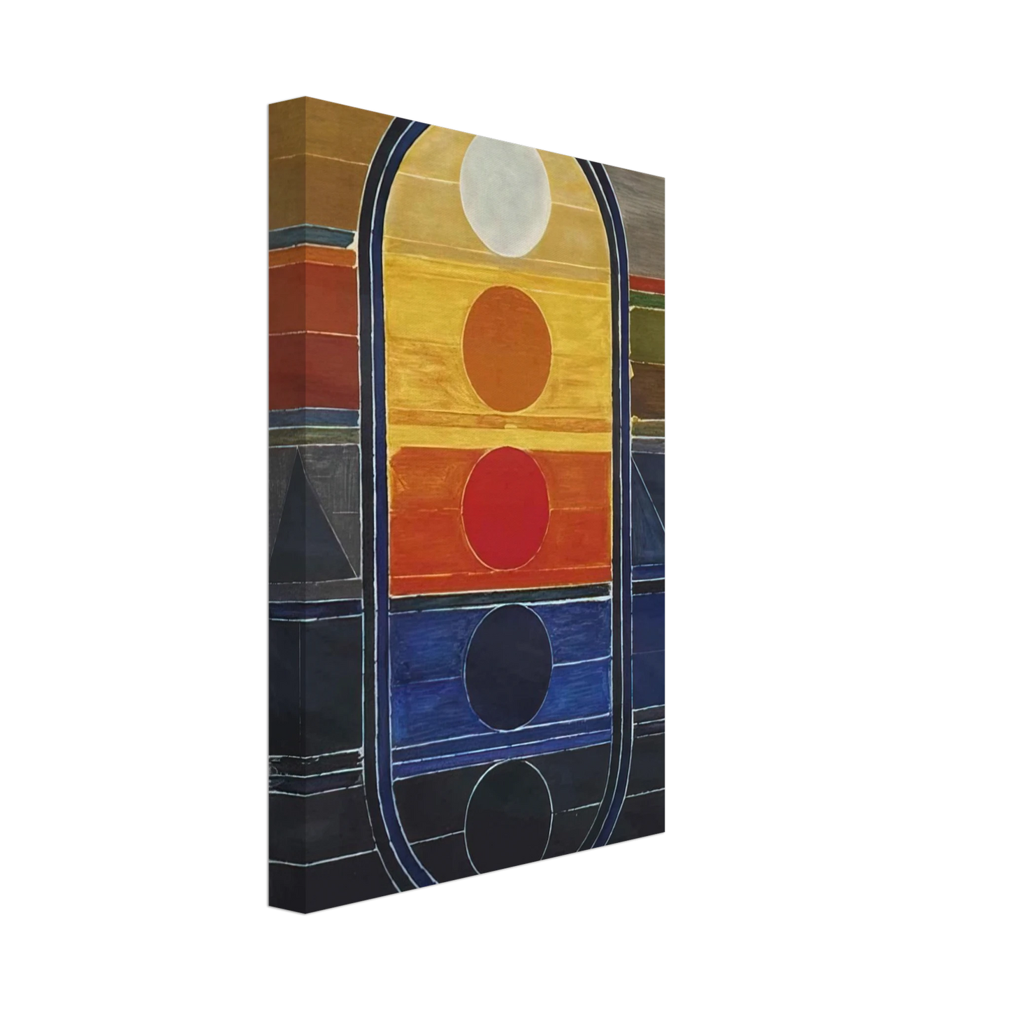 S. H. Raza - Composition - Abstract Art Canvas - 70x100 cm / 28x40 inches-canvas