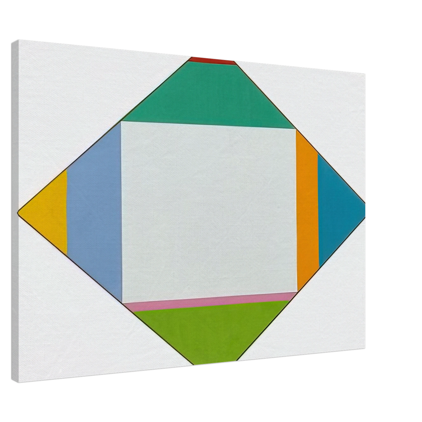 Max Bill - Expansion in Four Directions - 1962 Canvas - 20x30 cm / 8x12 inches-canvas