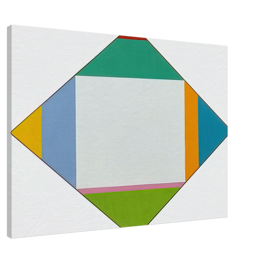 Max Bill - Expansion in Four Directions - 1962 Canvas - 20x30 cm / 8x12 inches-canvas