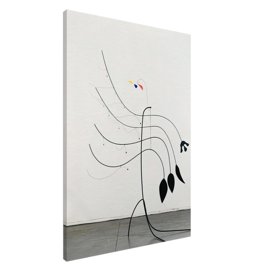 Alexander Calder - FOUR LEAVES AND THREE PETALS 1939 Canvas - 20x30 cm / 8x12 inches-canvas