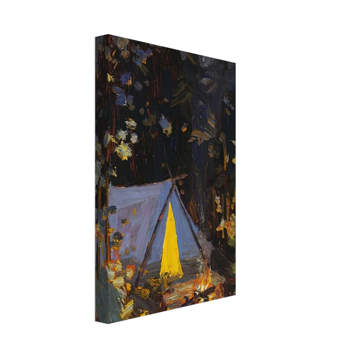 Tom Thomson - CAMPFIRE 1916 Canvas - 40x60 cm / 16x24 inches-canvas