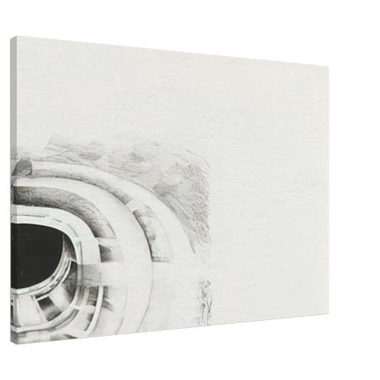 Lee Bontecou - NINTH STONE 1968 Canvas - 20x30 cm / 8x12 inches-canvas