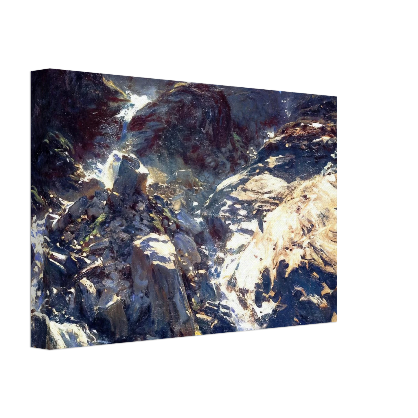 John Singer Sargent - Glacier Streams Canvas - 40x60 cm / 16x24 inches-canvas